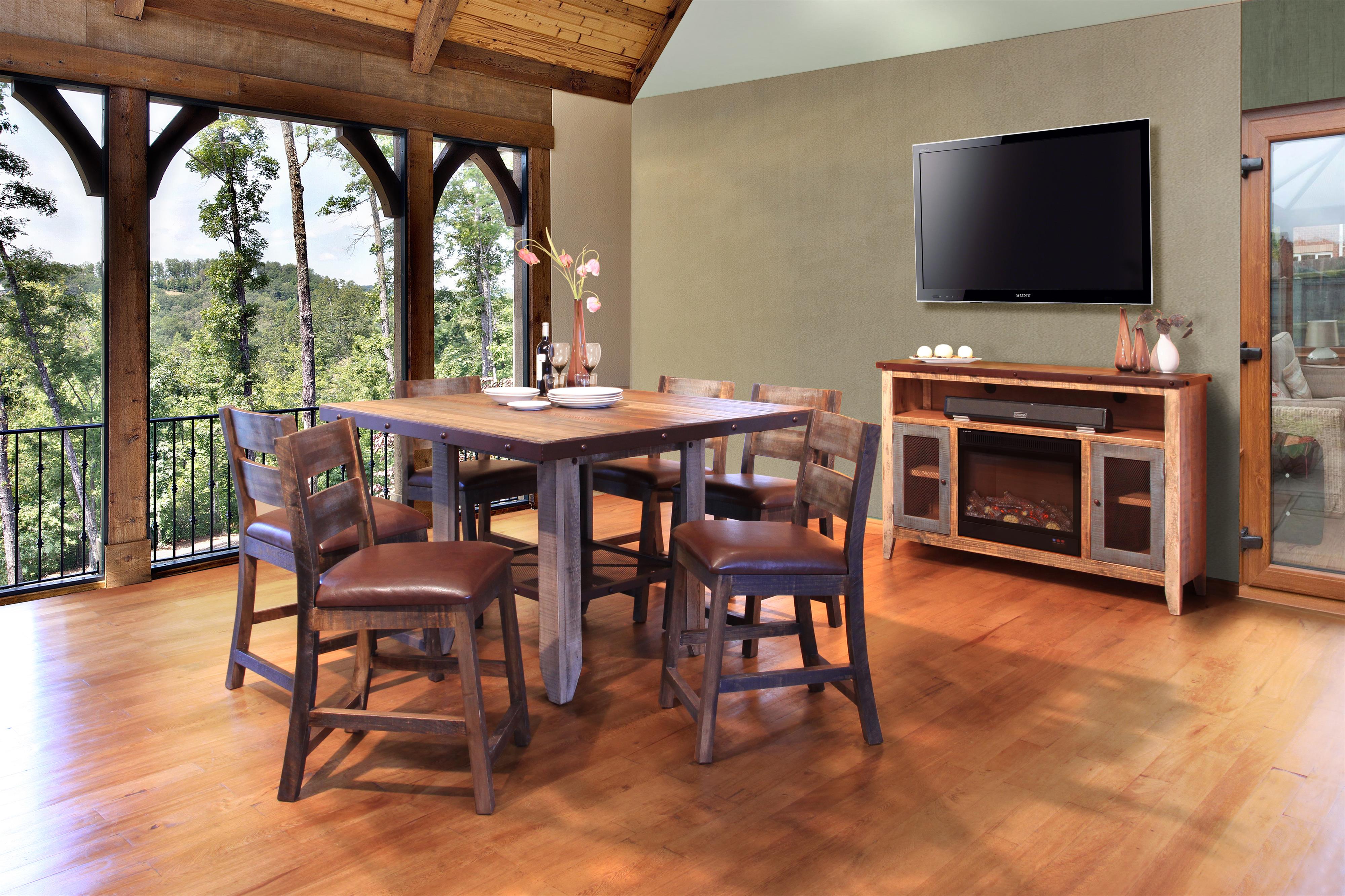 Formal counter outlet height dining sets